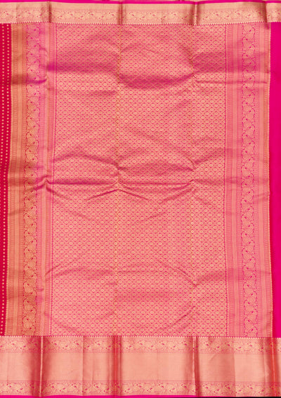 Red Zariwork Pure Silk Saree-Koskii