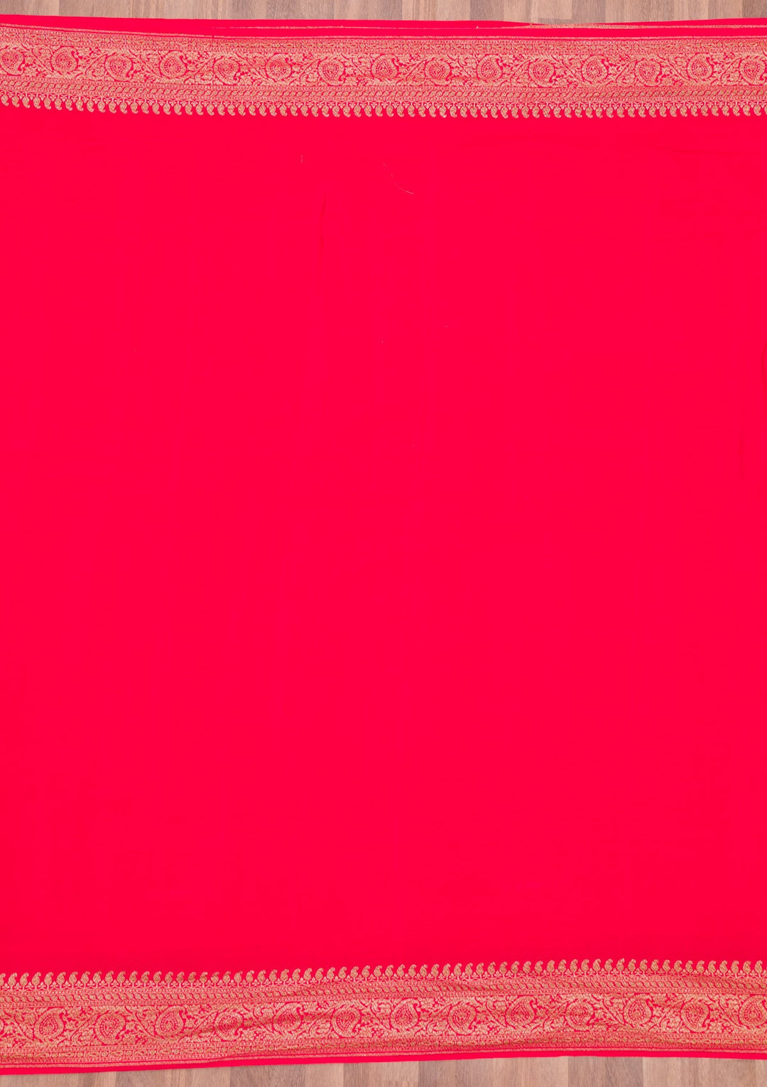 Red Zariwork Pure Silk Saree-Koskii