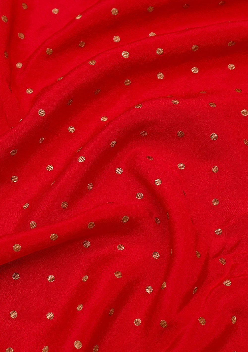 Red Zariwork Pure Silk Saree-Koskii