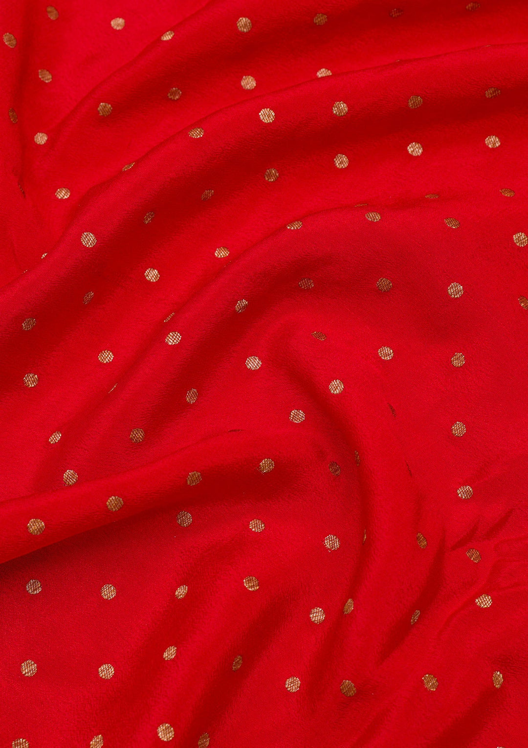 Red Zariwork Pure Silk Saree-Koskii