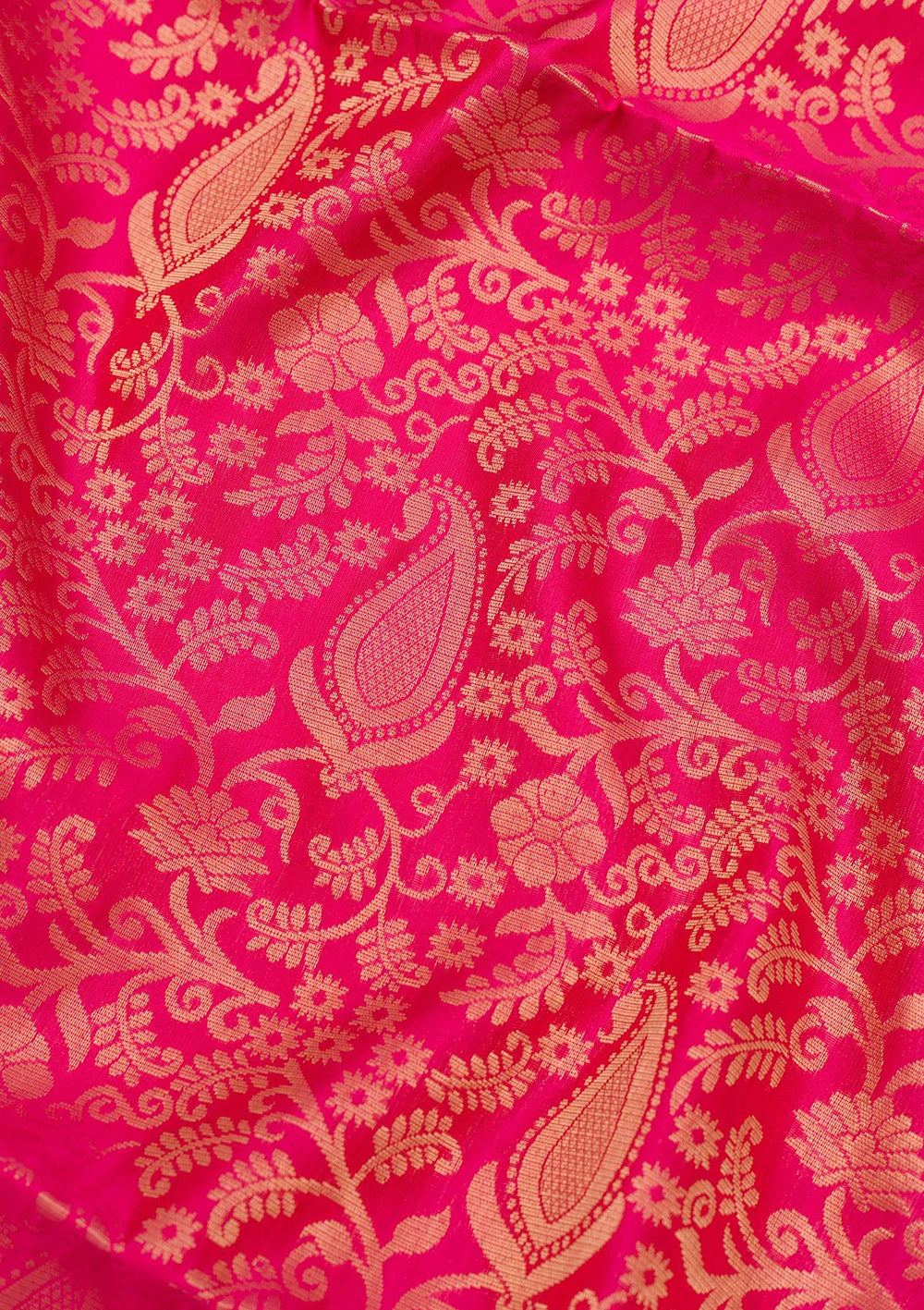 Red Zariwork Pure Silk Saree-Koskii