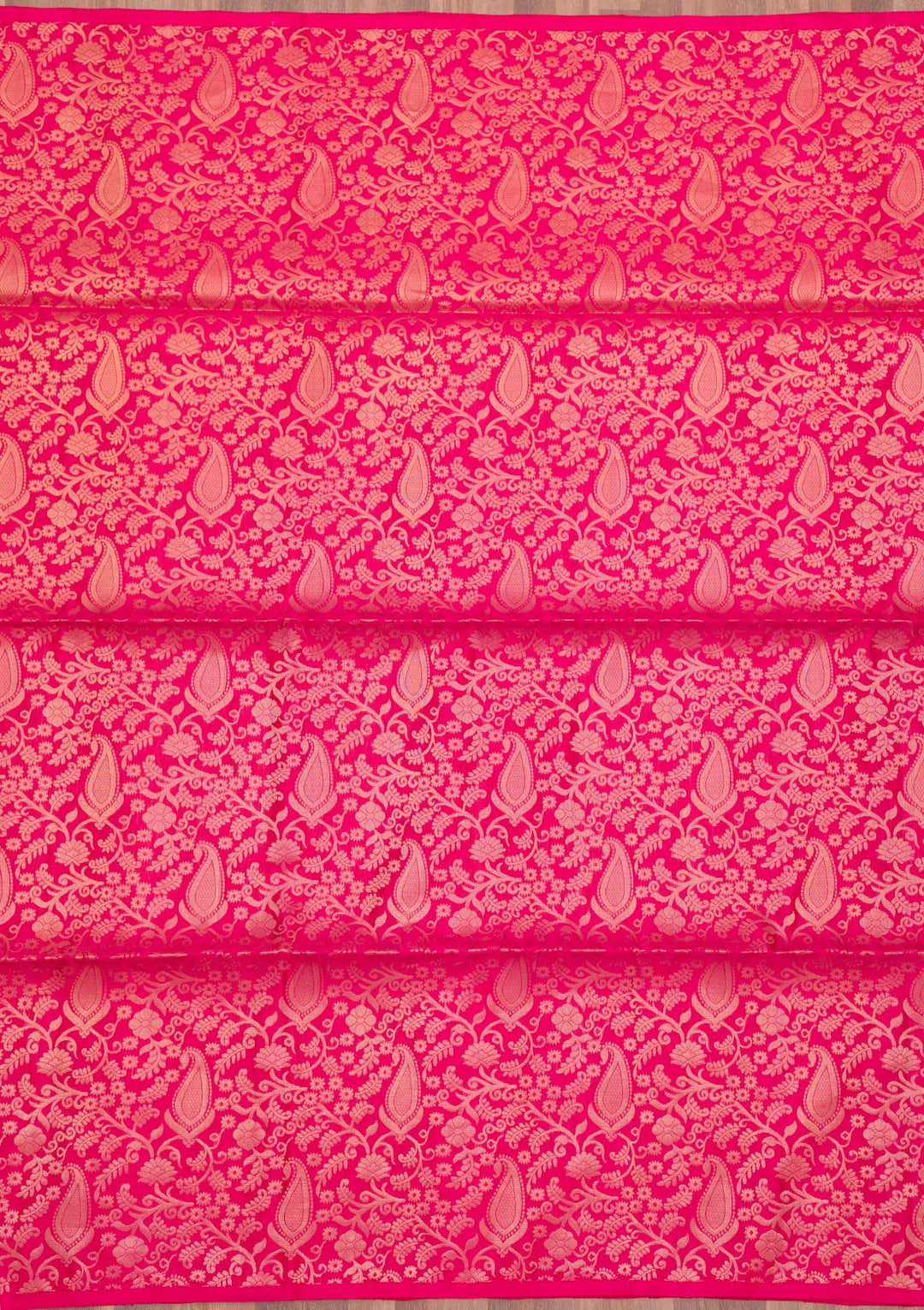 Red Zariwork Pure Silk Saree-Koskii