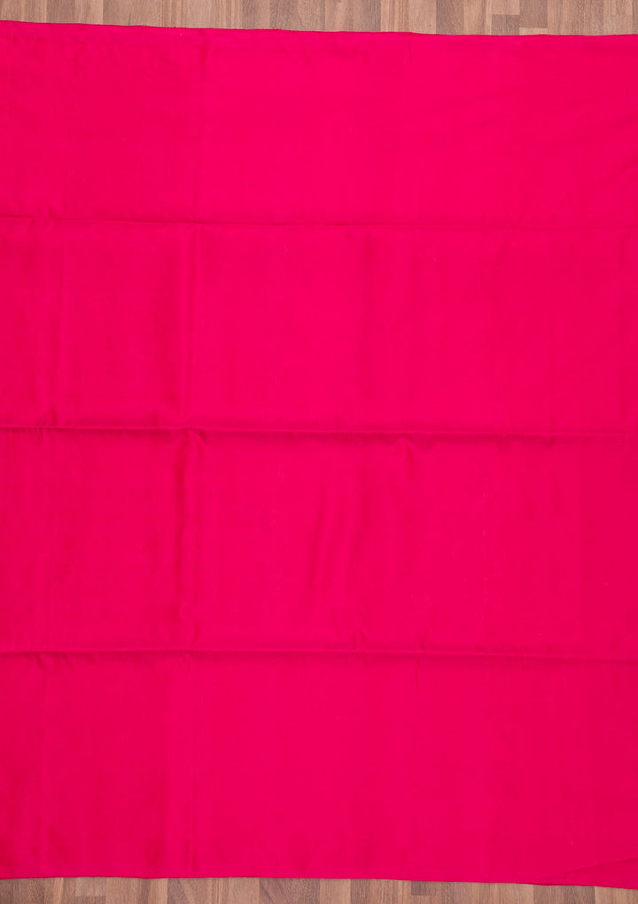 Red Zariwork Pure Silk Saree-Koskii