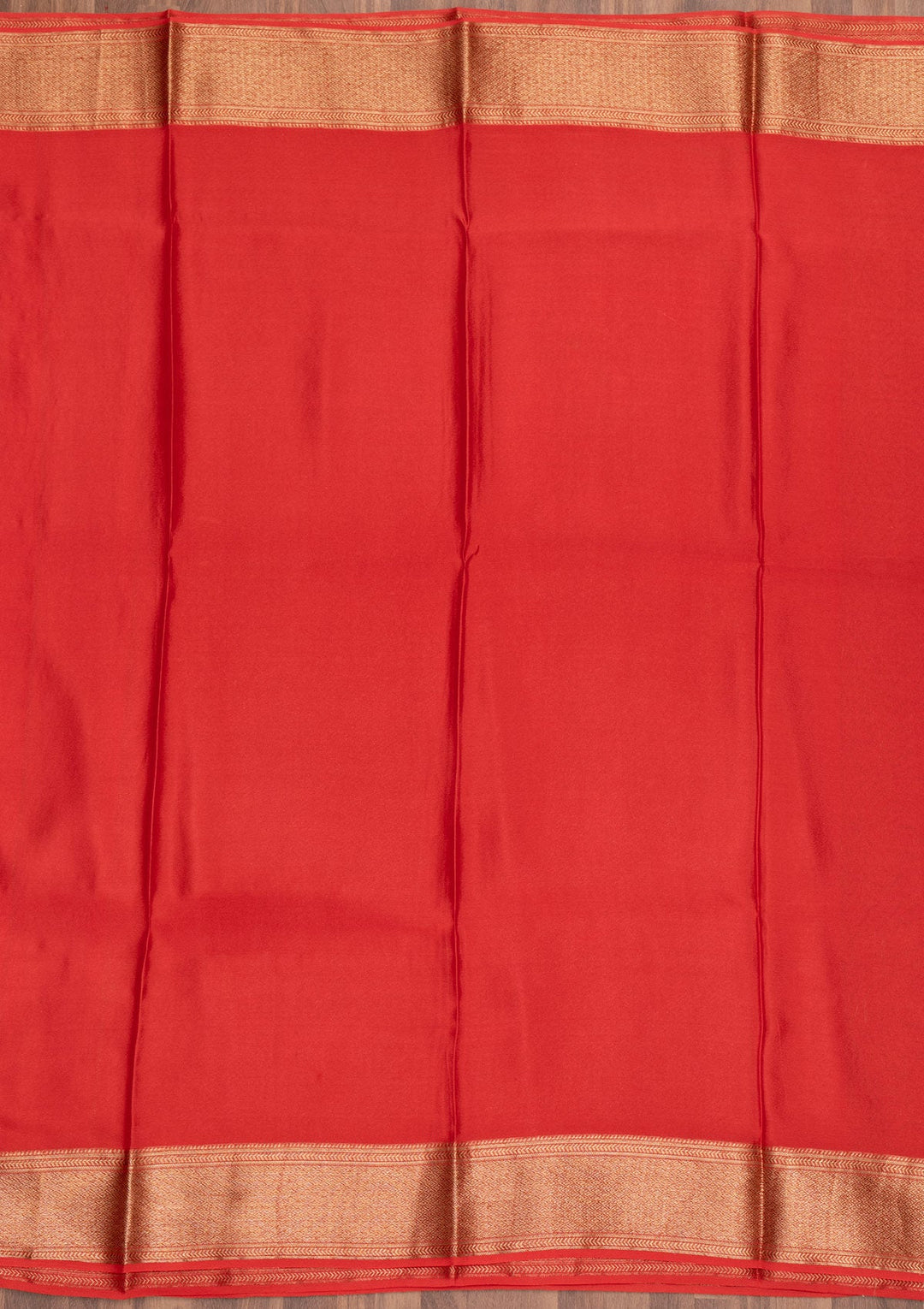 Red Zariwork Pure Silk Saree-Koskii