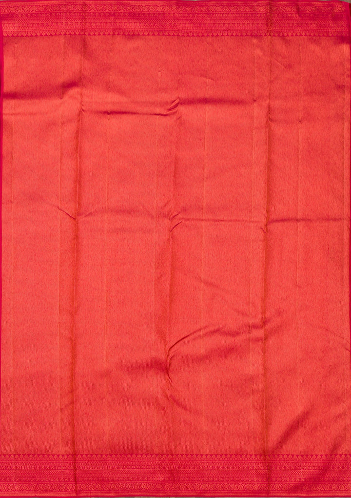 Red Zariwork Pure Silk Saree-Koskii