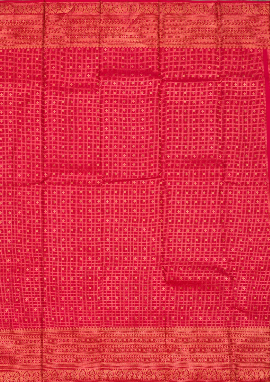 Red Zariwork Pure Silk Saree-Koskii