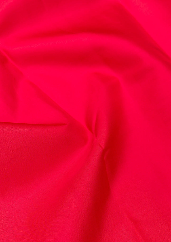 Red Zariwork Pure Silk Saree-Koskii
