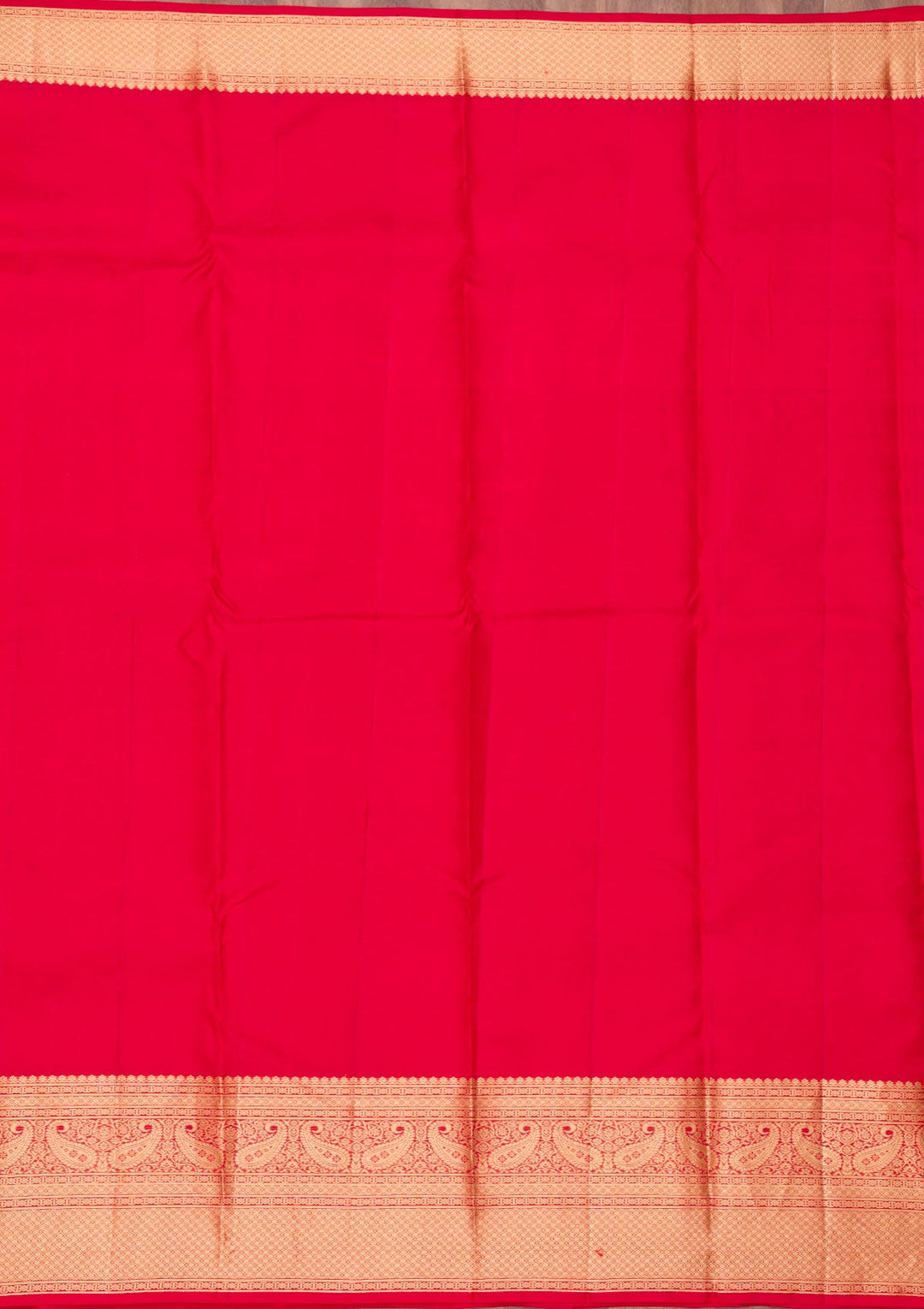 Red Zariwork Pure Silk Saree-Koskii