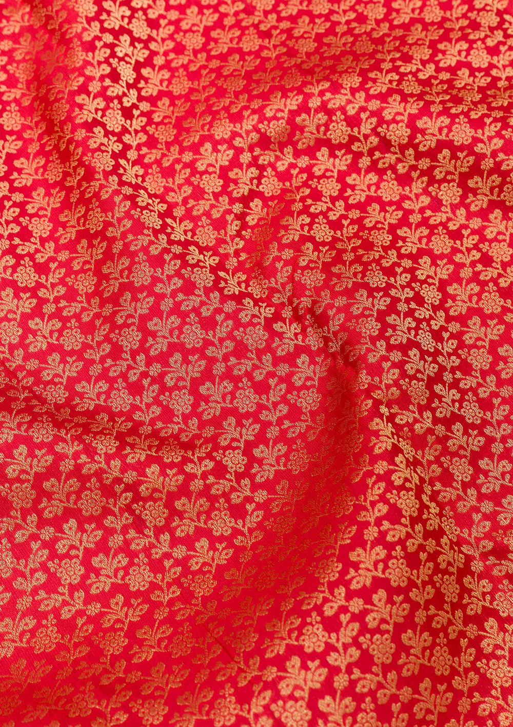 Red Zariwork Pure Silk Saree-Koskii