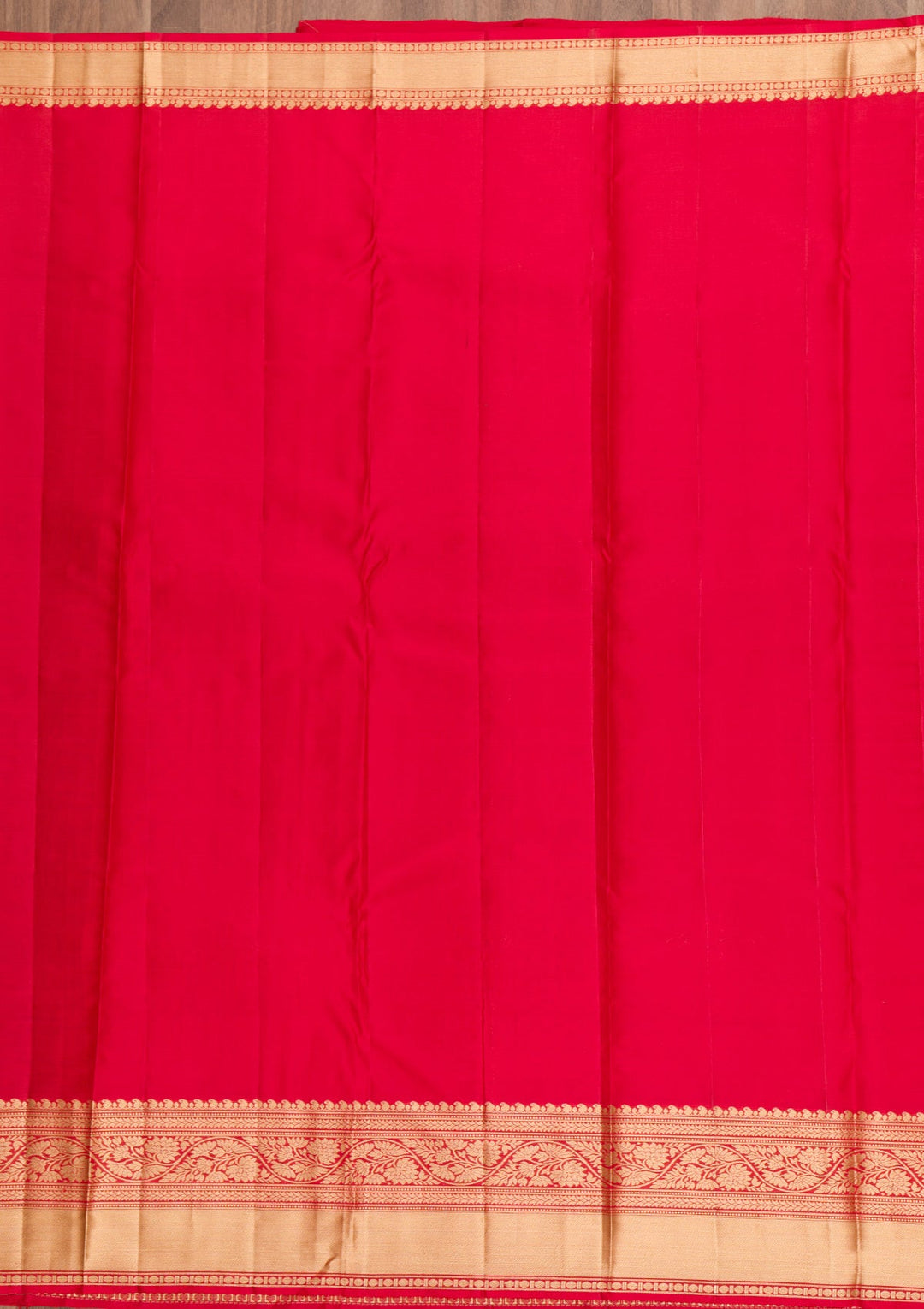 Red Zariwork Pure Silk Saree-Koskii