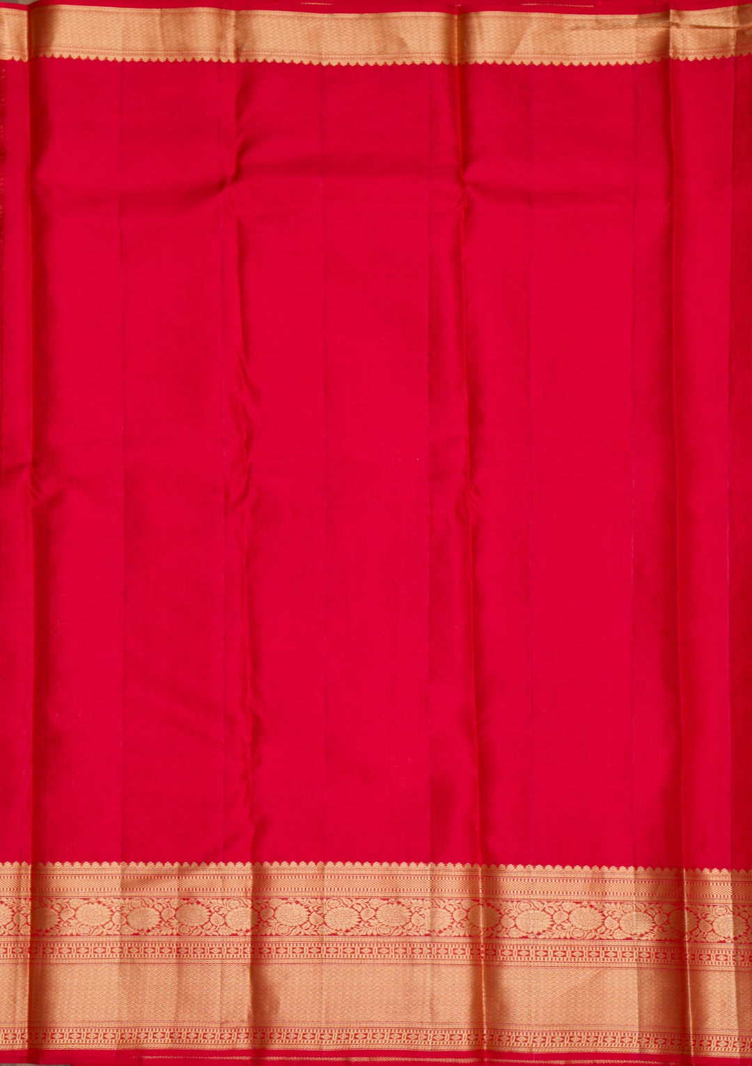 Red Zariwork Pure Silk Saree-Koskii