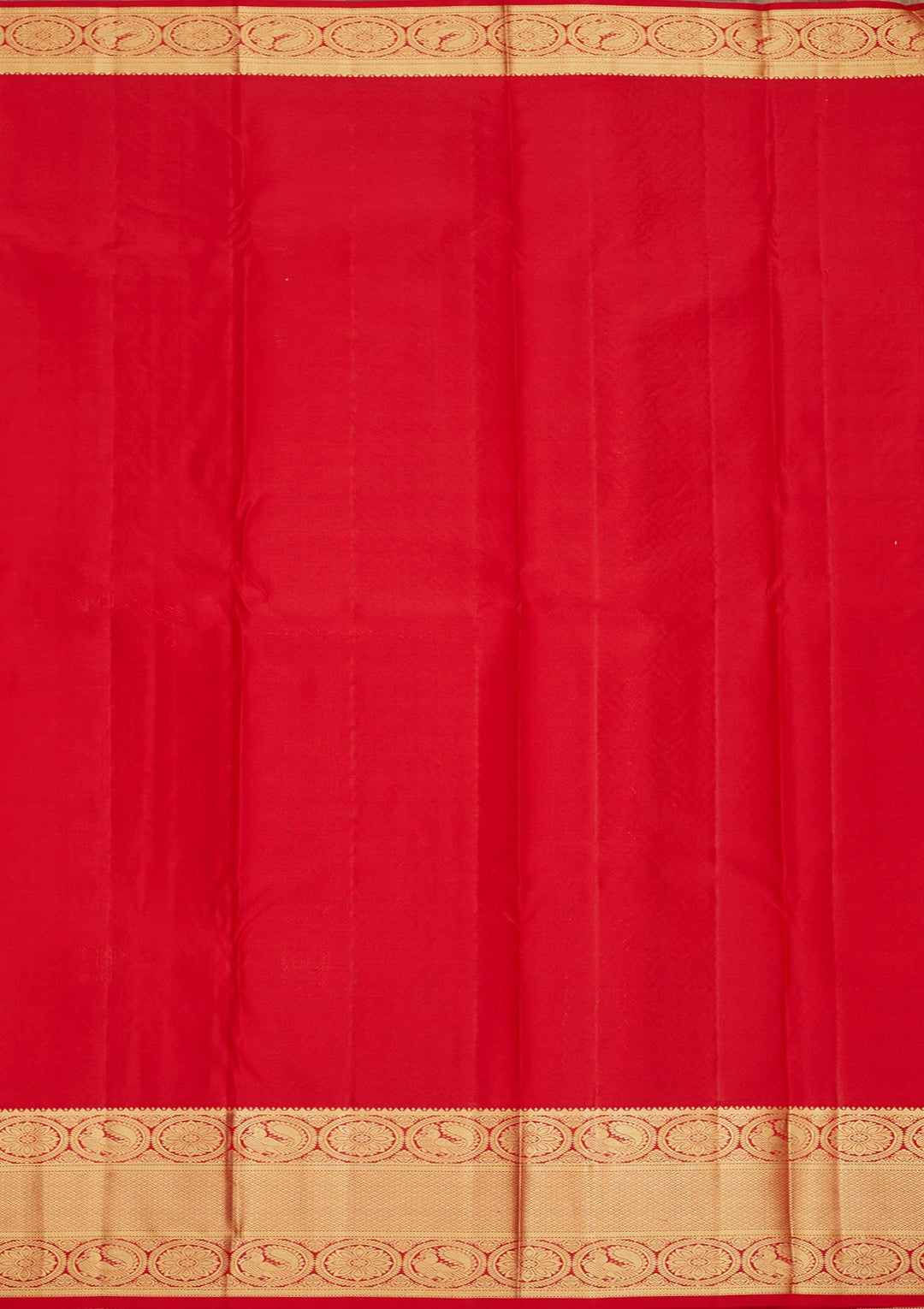 Red Zariwork Pure Silk Saree-Koskii