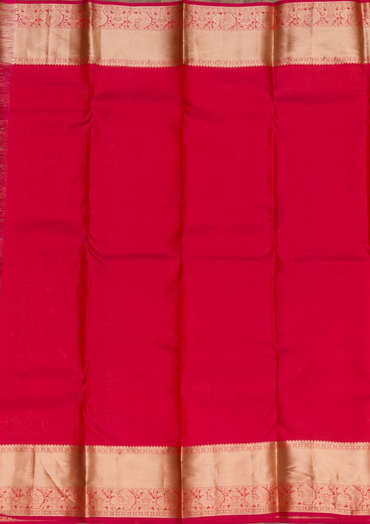 Red Zariwork Pure Silk Saree-Koskii