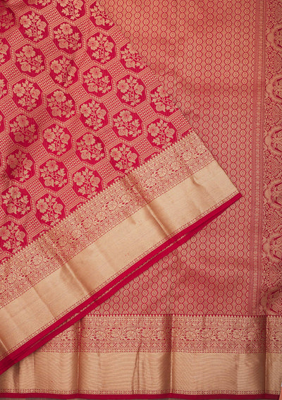 Red Zariwork Pure Silk Saree