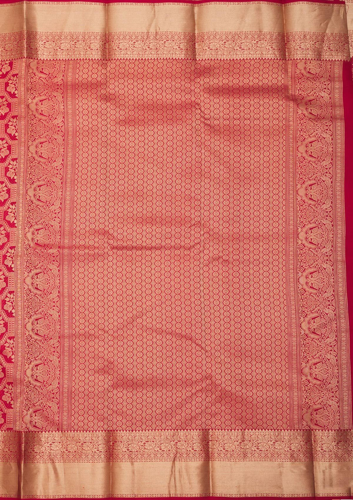 Red Zariwork Pure Silk Saree