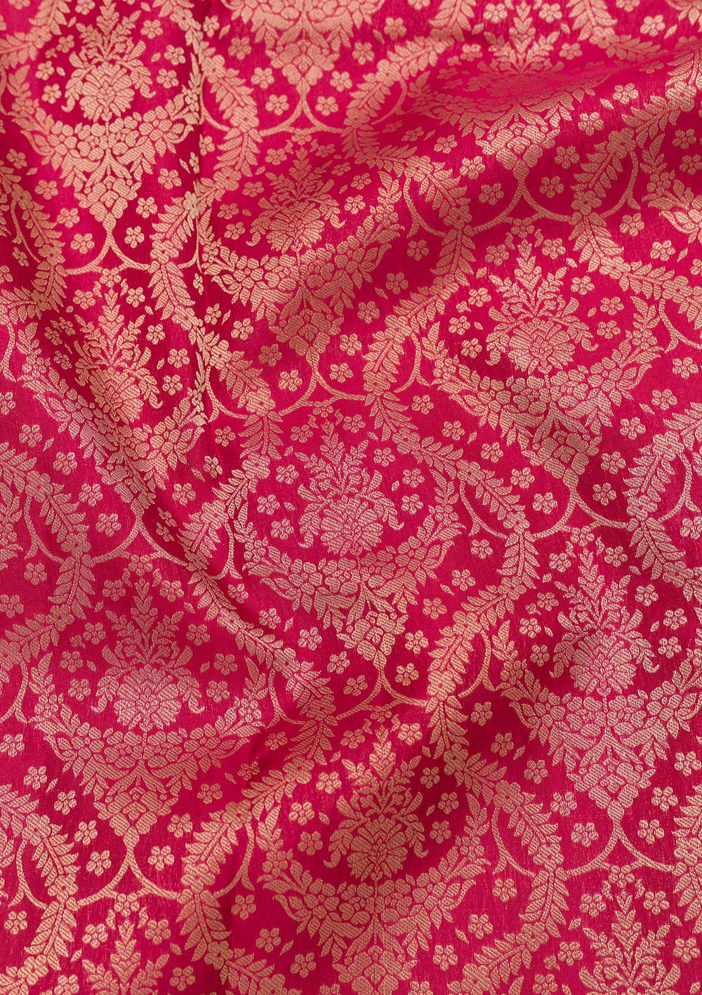 Red Zariwork Pure Silk Saree-Koskii