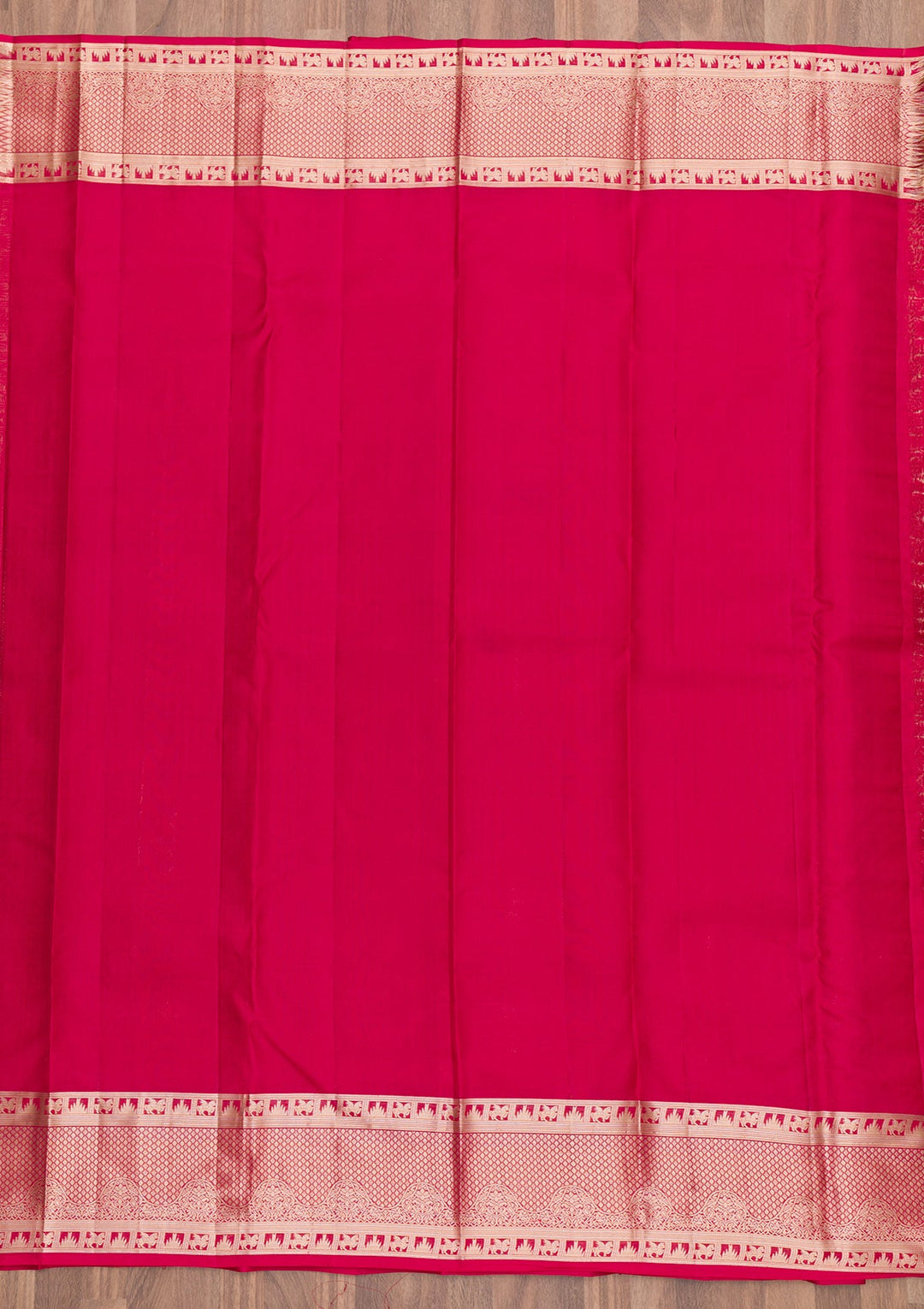 Red Zariwork Pure Silk Saree-Koskii