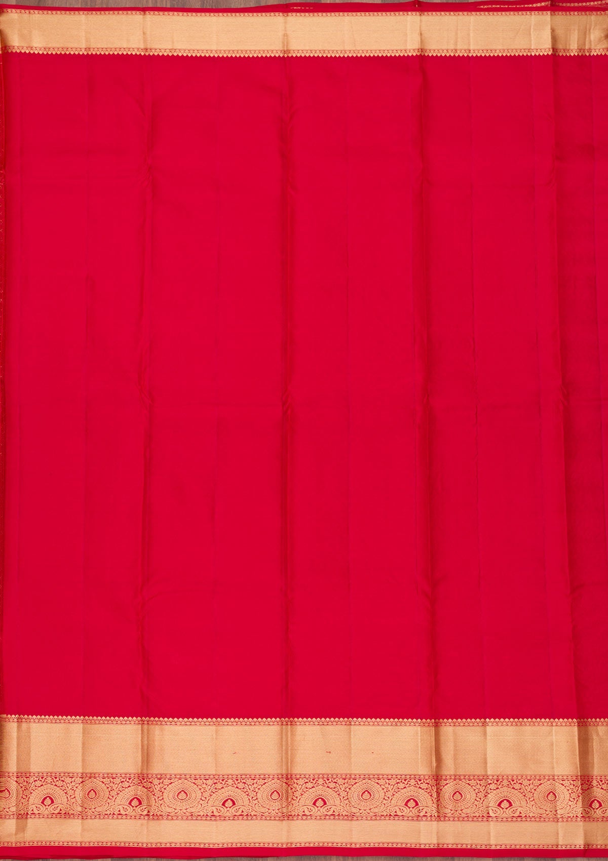 Red Zariwork Pure Silk Saree-Koskii