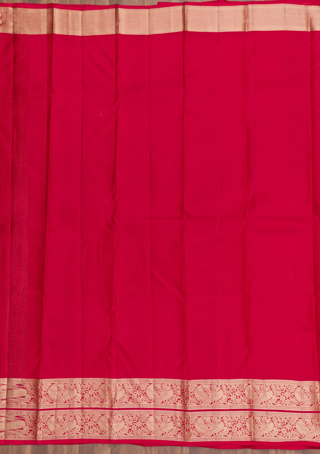 Red Zariwork Pure Silk Saree-Koskii