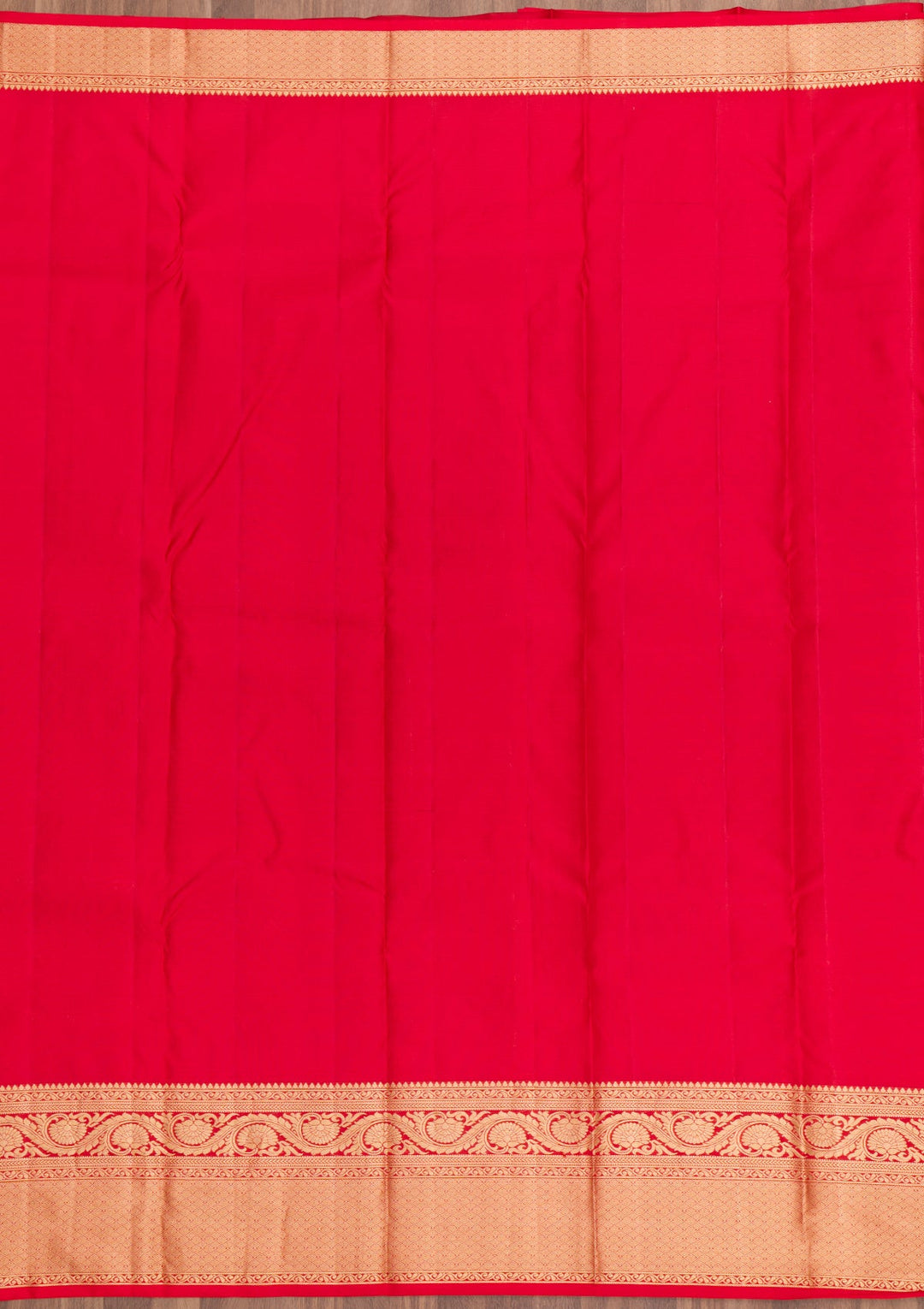 Red Zariwork Pure Silk Saree-Koskii