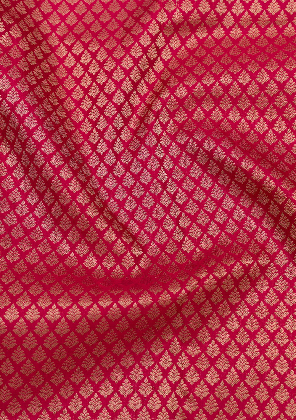 Red Zariwork Pure Silk Saree-Koskii