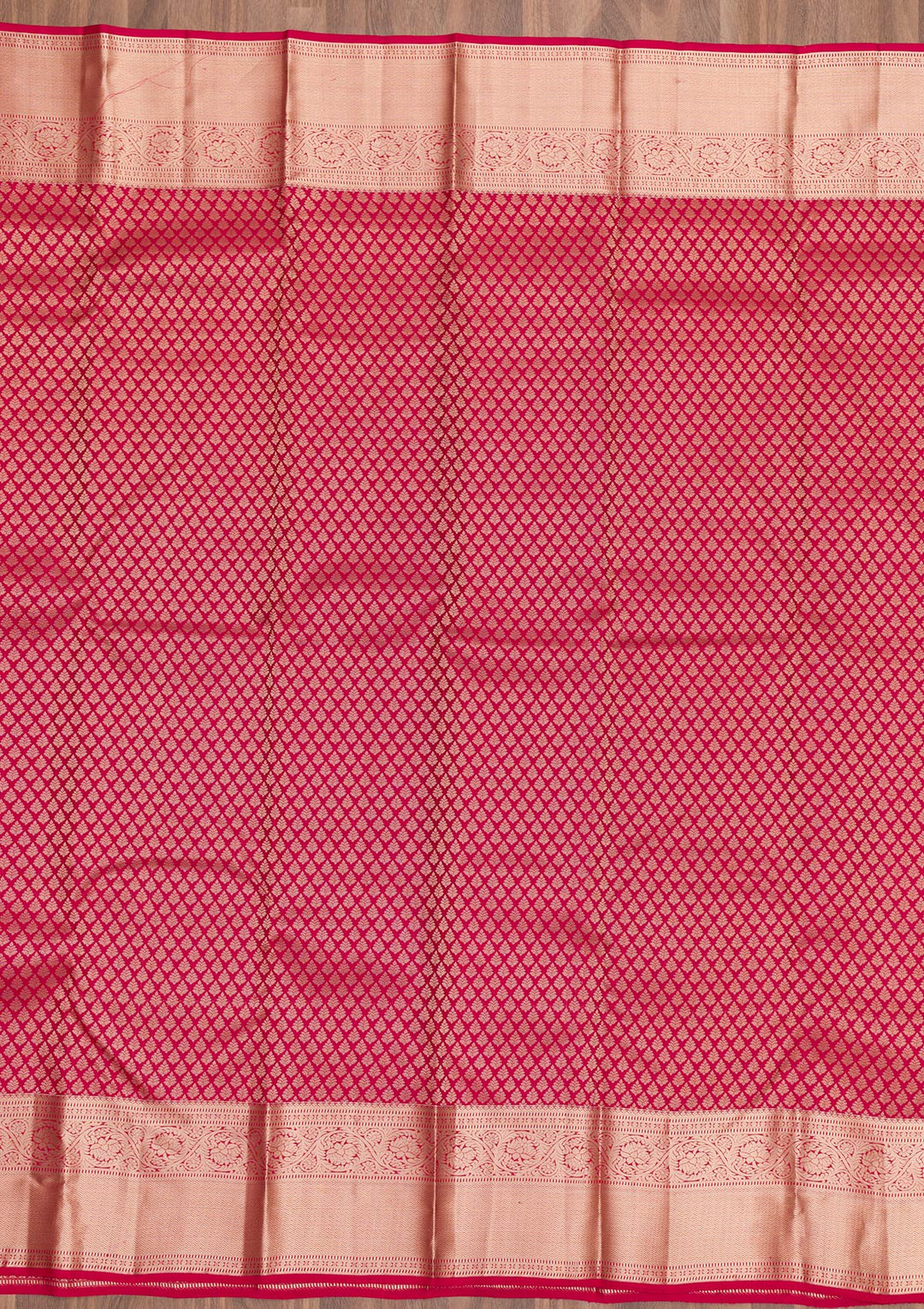Red Zariwork Pure Silk Saree-Koskii
