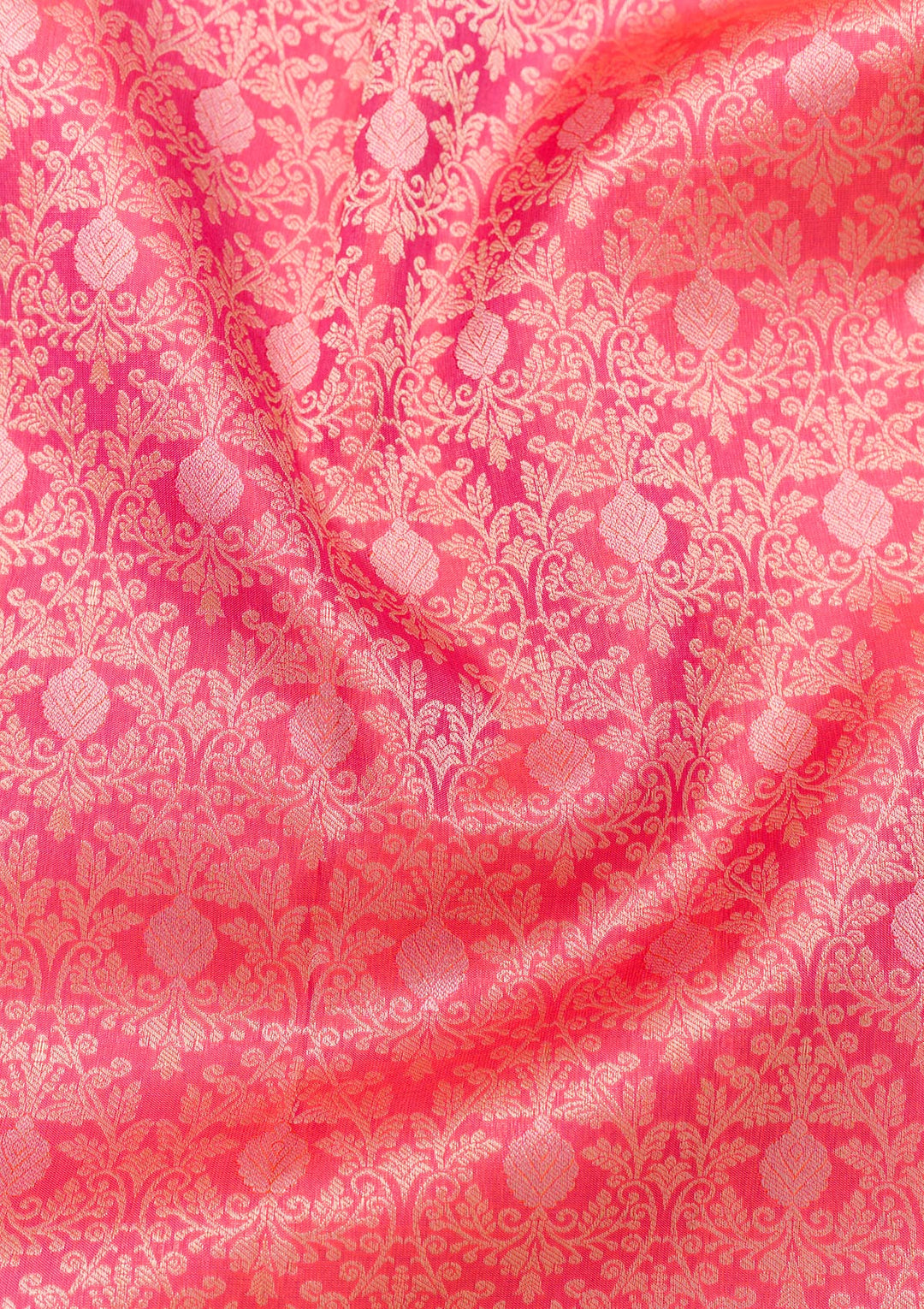 Red Zariwork Pure Silk Saree-Koskii