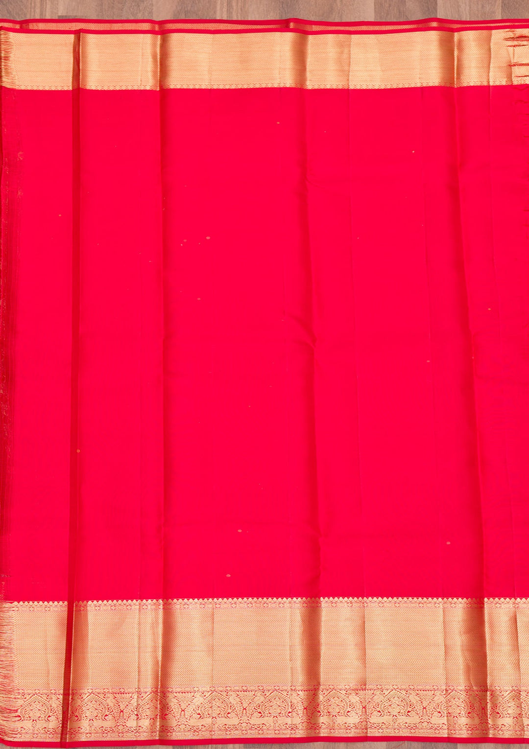 Red Zariwork Pure Silk Saree-Koskii