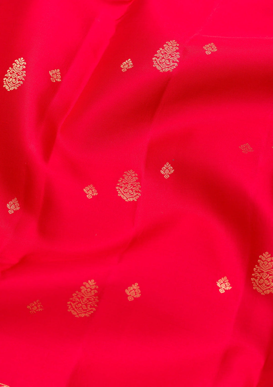 Red Zariwork Pure Silk Saree-Koskii
