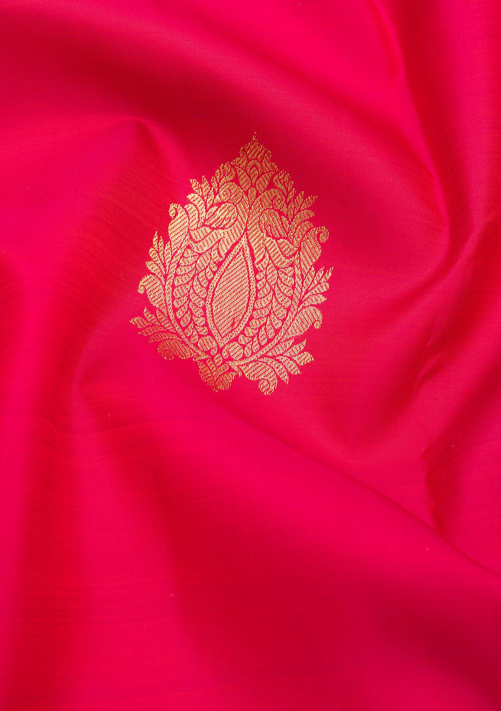 Red Zariwork Pure Silk Saree-Koskii