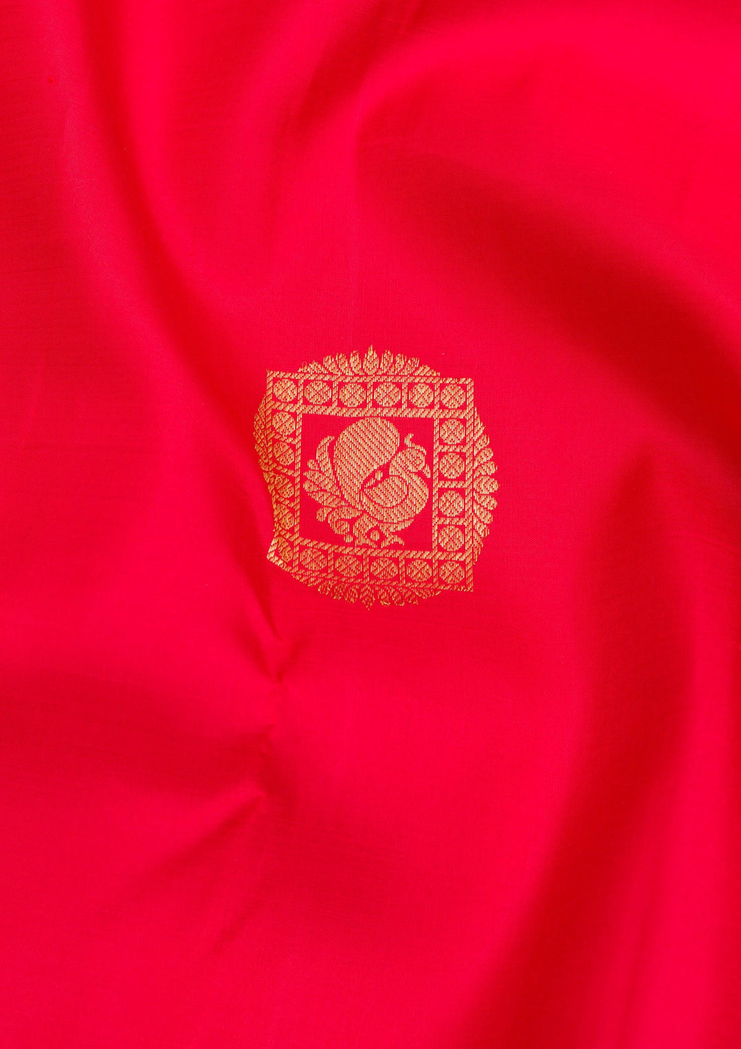Red Zariwork Pure Silk Saree-Koskii