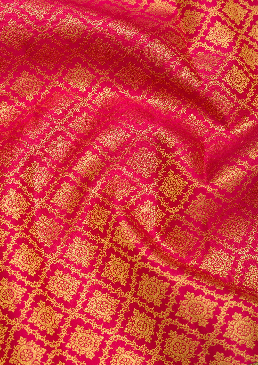 Red Zariwork Pure Silk Saree-Koskii