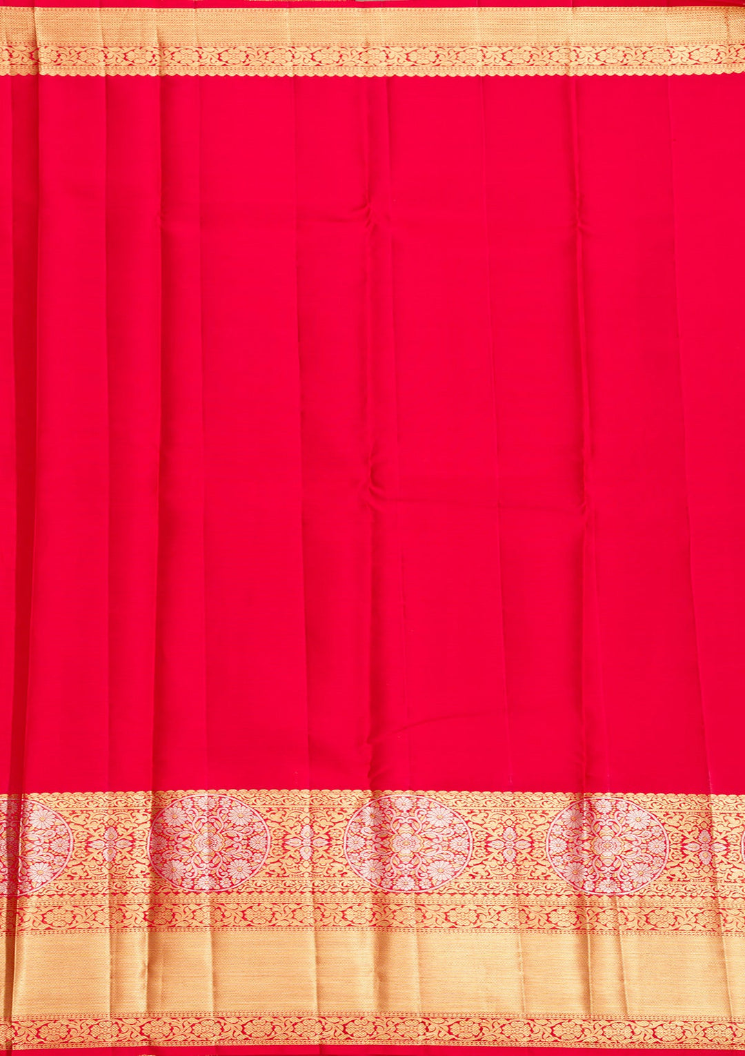 Red Zariwork Pure Silk Saree-Koskii