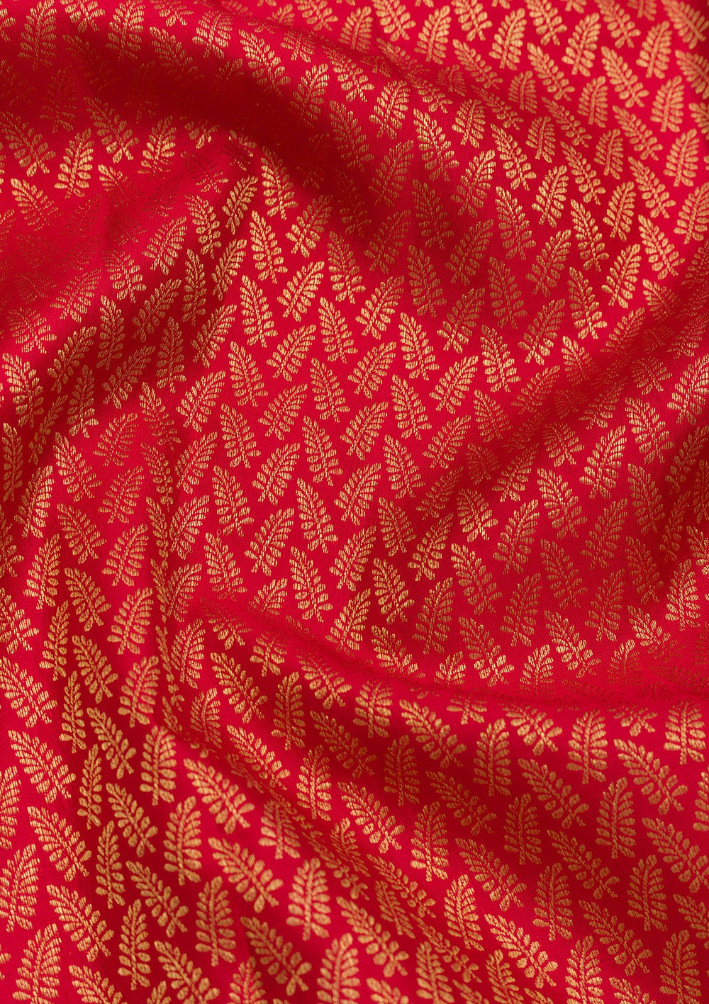 Red Zariwork Pure Silk Saree-Koskii