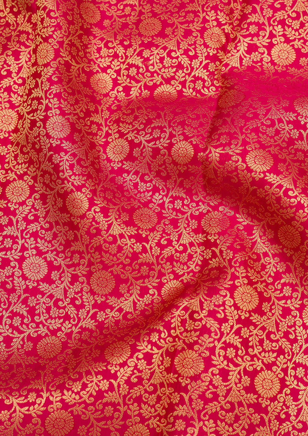 Red Zariwork Pure Silk Saree-Koskii