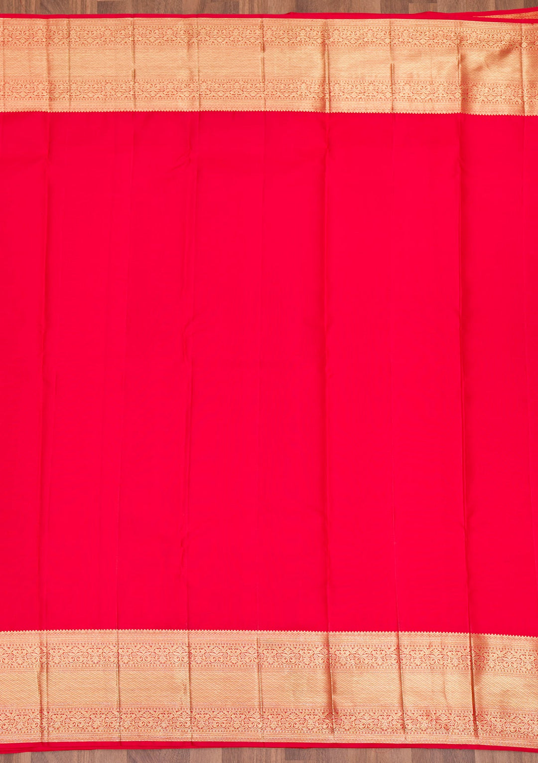 Red Zariwork Pure Silk Saree-Koskii