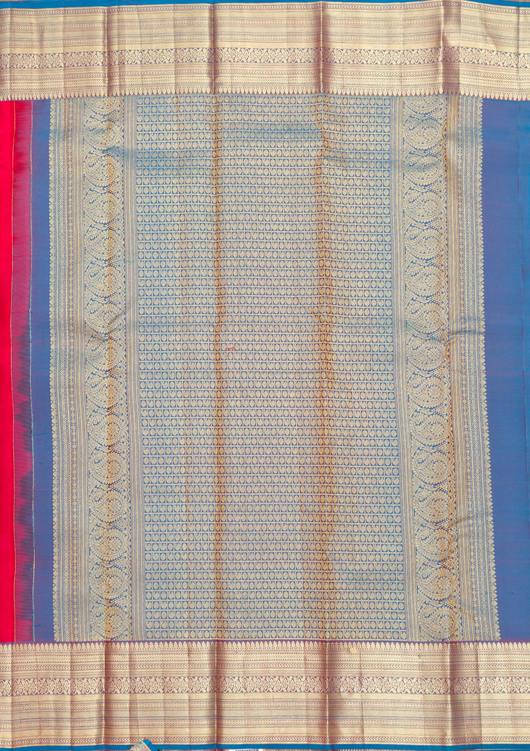 Red Zariwork Pure Silk Saree-Koskii