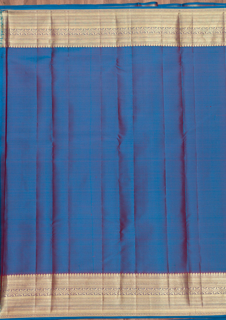 Red Zariwork Pure Silk Saree-Koskii