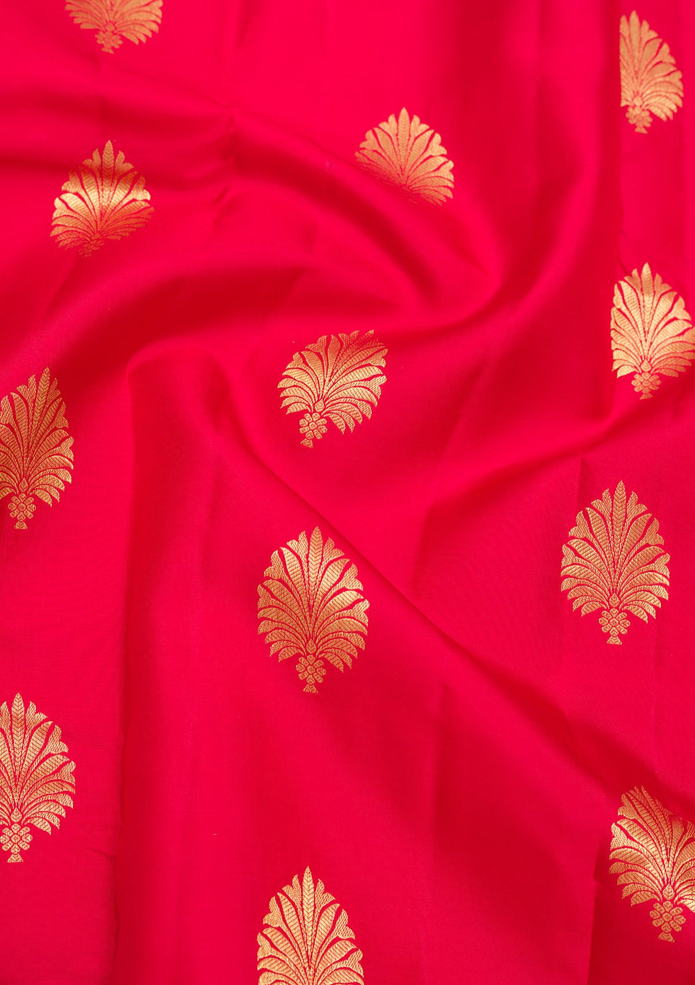 Red Zariwork Pure Silk Saree-Koskii