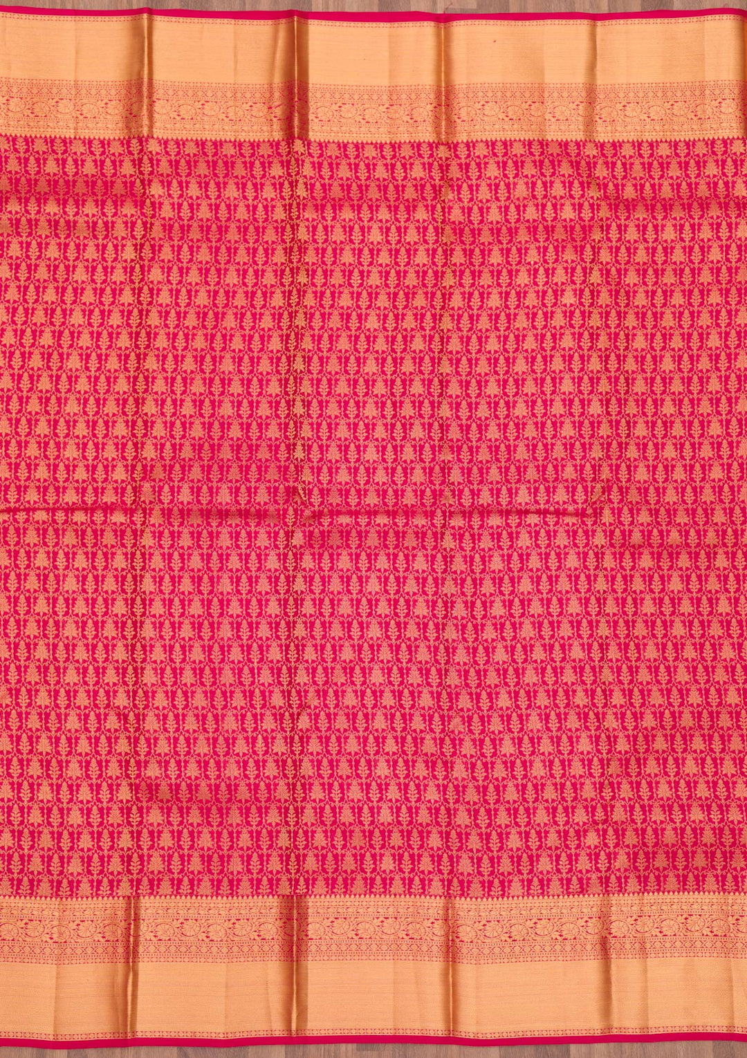 Red Zariwork Pure Silk Saree-Koskii