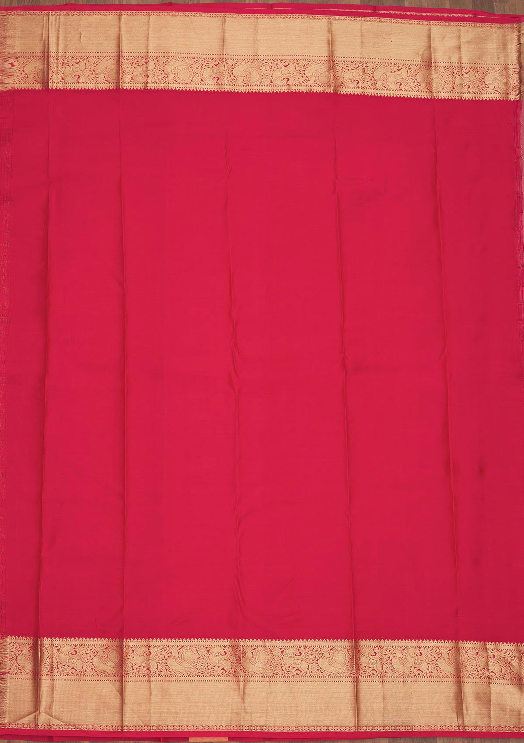 Red Zariwork Pure Silk Saree-Koskii