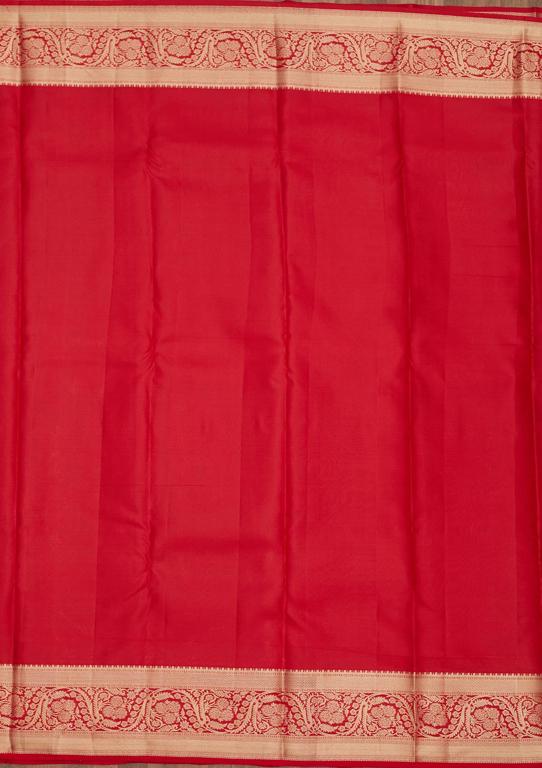 Red Zariwork Pure Silk Saree-Koskii