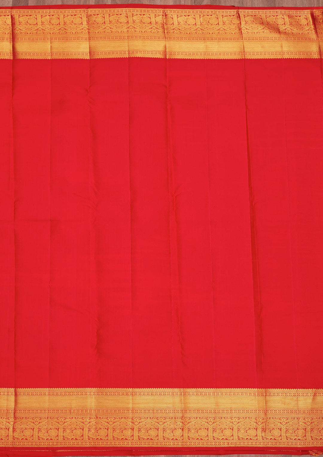 Red Zariwork Pure Silk Saree-Koskii