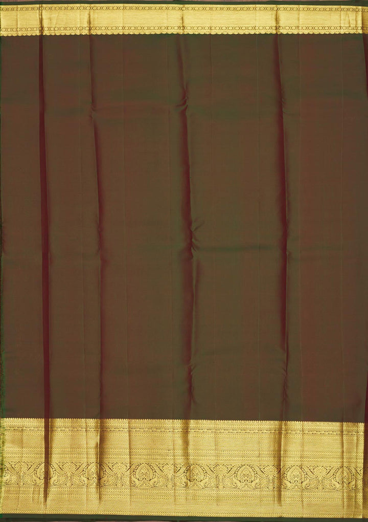 Red Zariwork Pure Silk Saree-Koskii