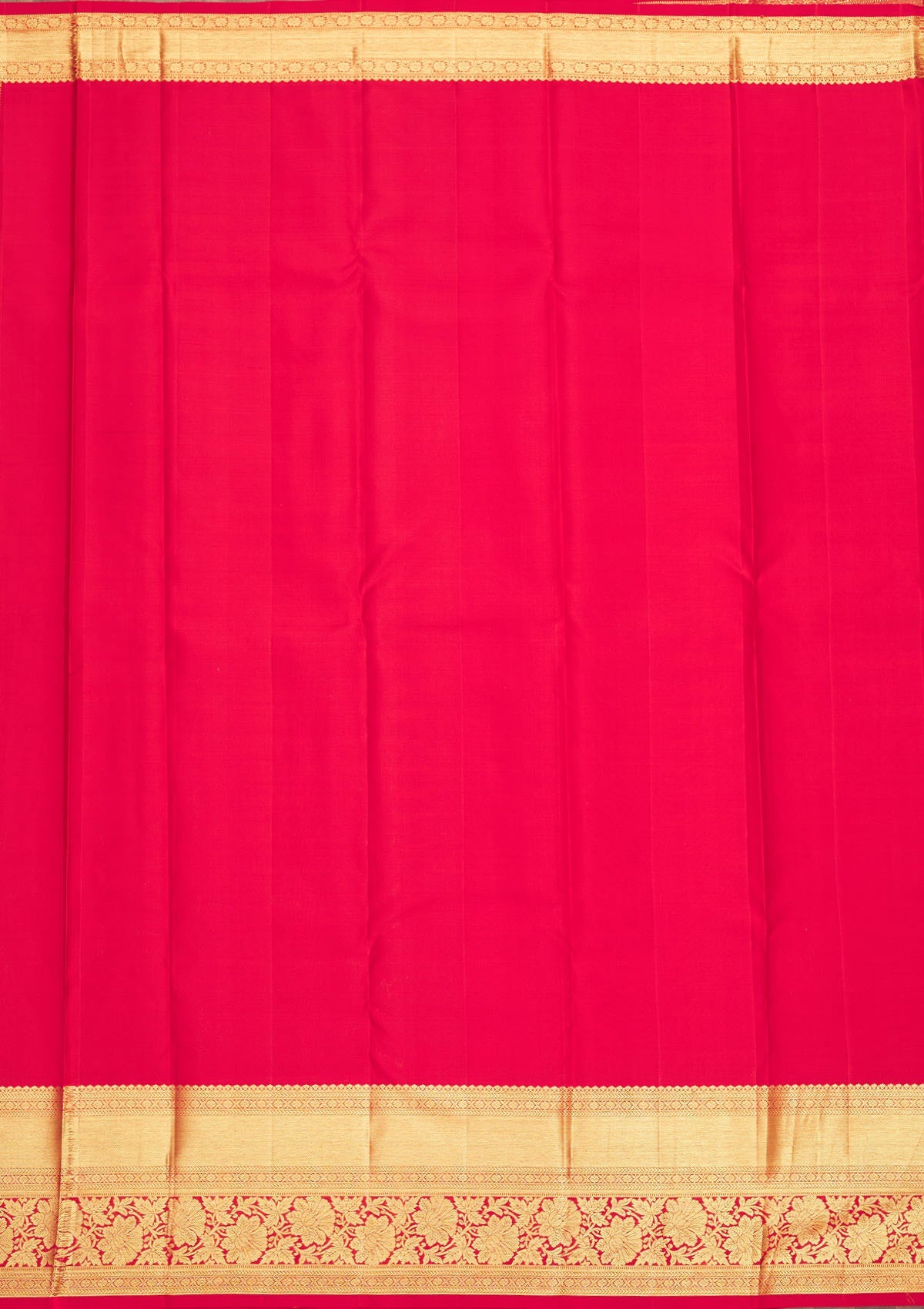 Red Zariwork Pure Silk Saree-Koskii