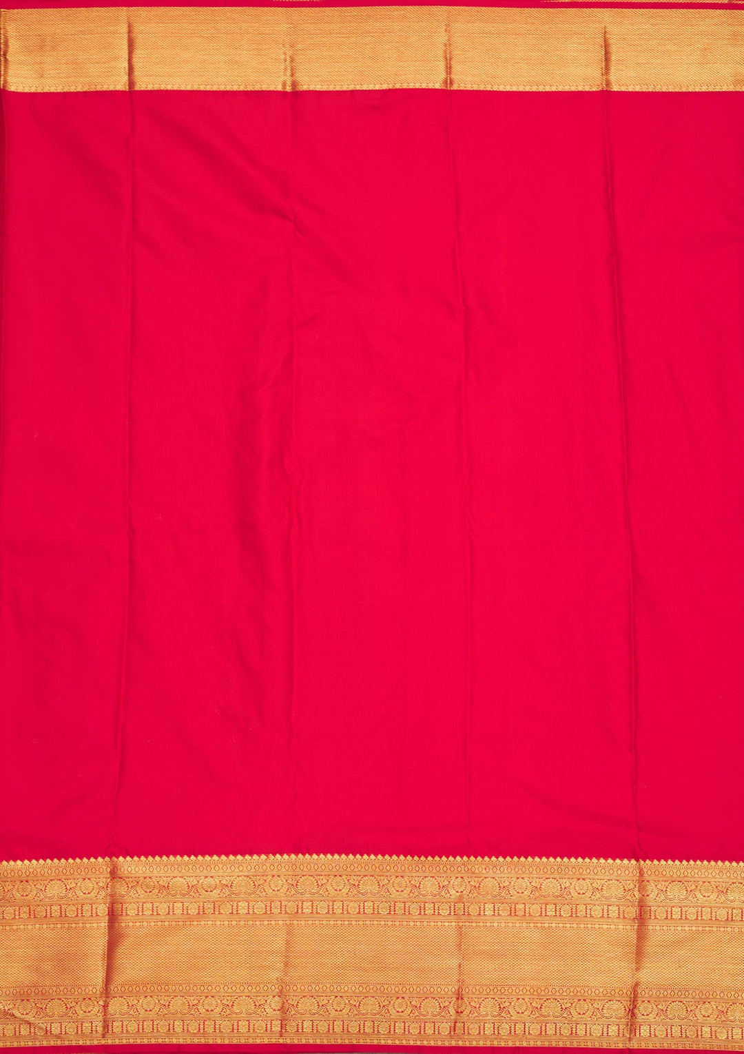 Red Zariwork Pure Silk Saree-Koskii