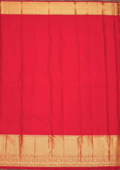 Red Zariwork Pure Silk Saree-Koskii