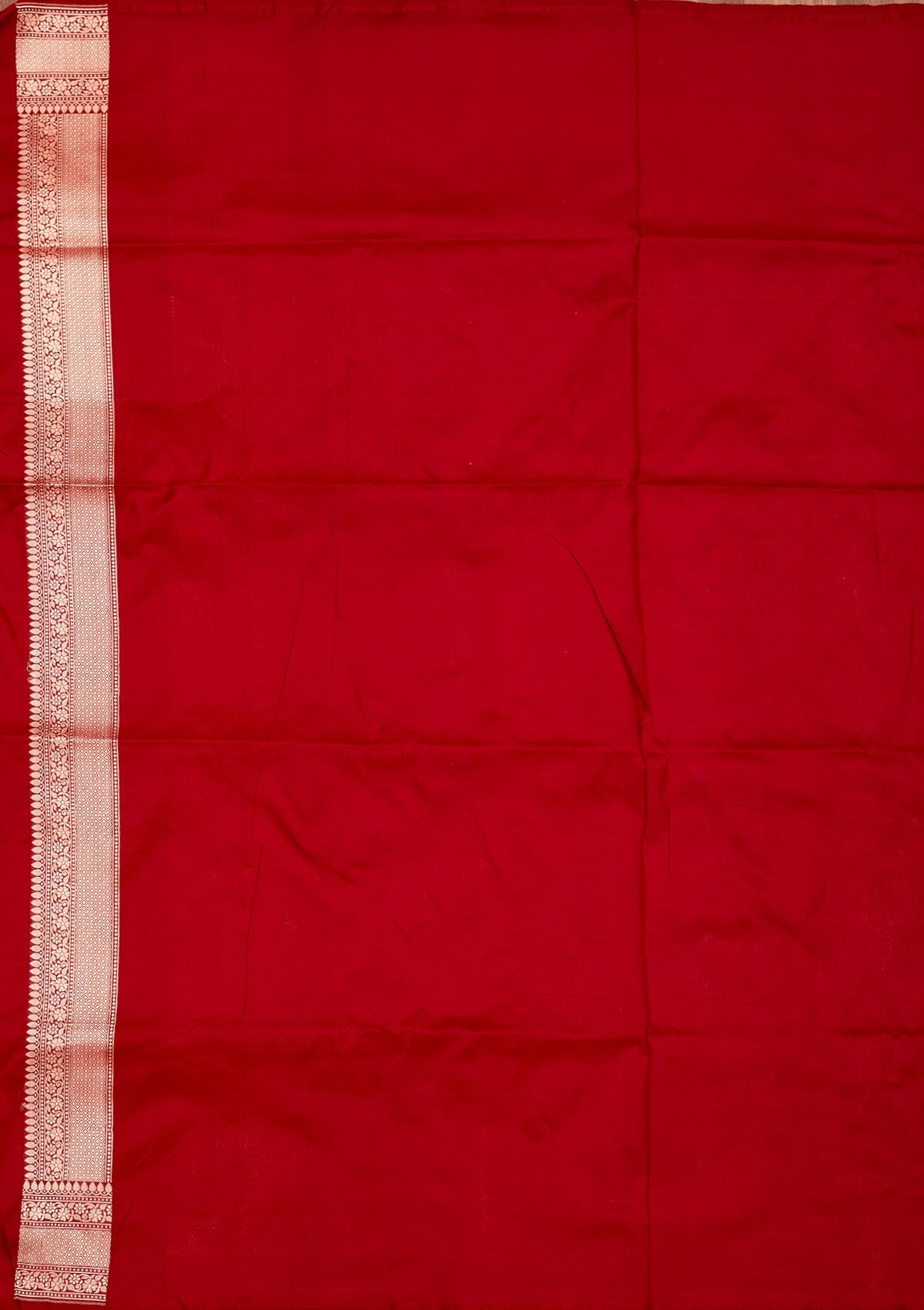 Red Zariwork Pure Silk Saree-Koskii