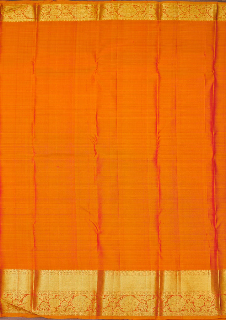 Red Zariwork Pure Silk Saree-Koskii