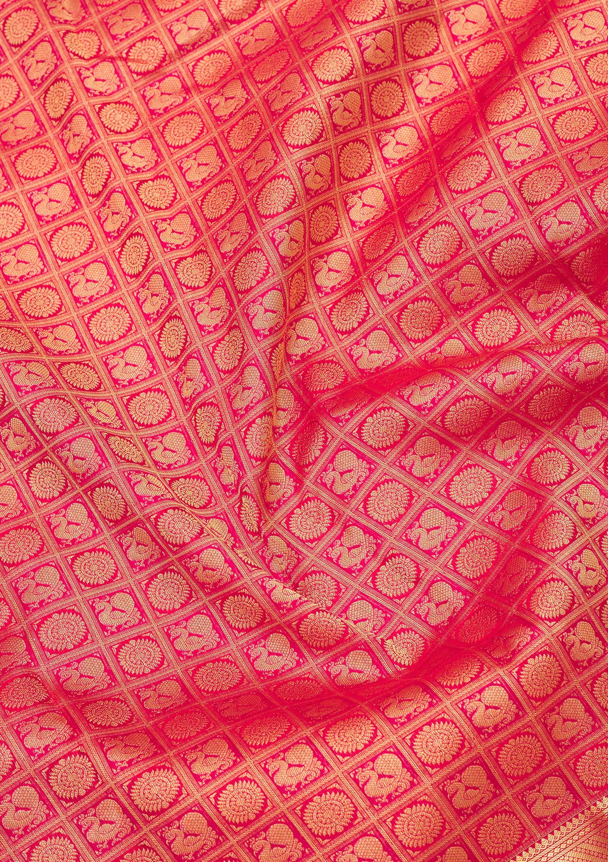 Red Zariwork Pure Silk Saree